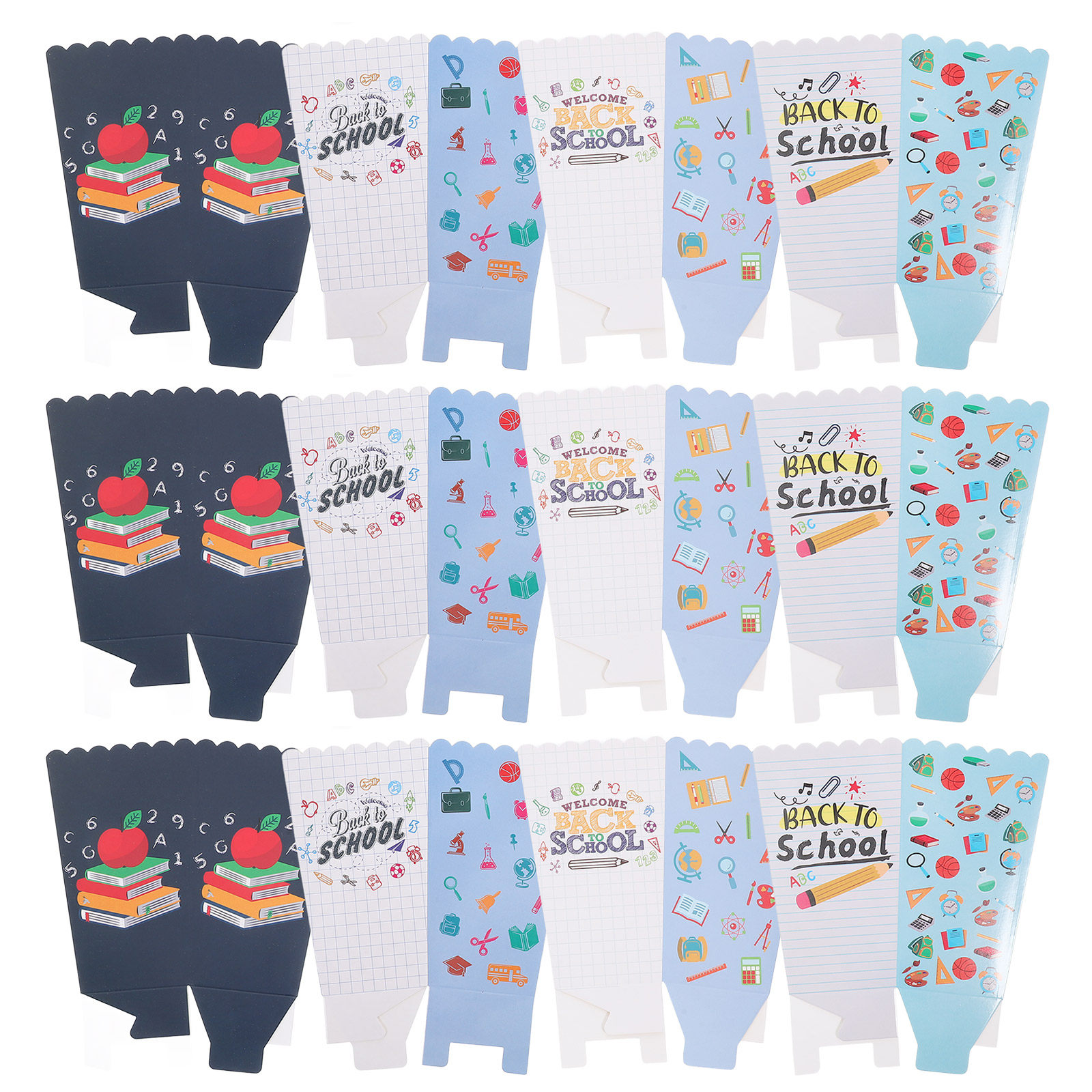 Food Day Snacks - กล่องใส่อาหาร 12 ชิ้น กล่องใส่ป๊อปคอร์น กล่องขนมสำหรับงานปาร์ตี้แบบนำกลับมาใช้ใหม่ กล่องของขวัญสำหรับงานเลี้ยงต้อนรับ