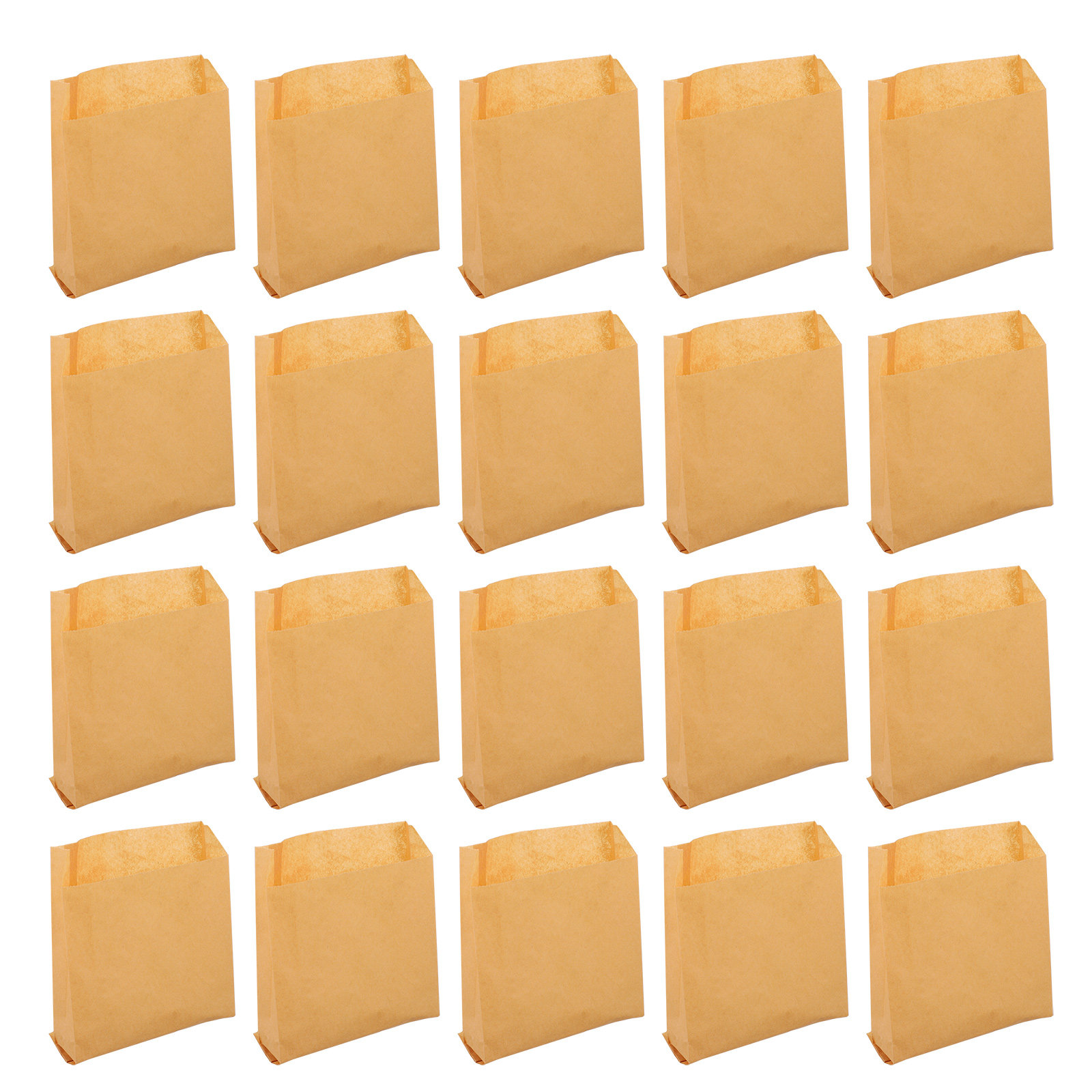 Food Snacks That Are Green - ถุงกระดาษกันน้ำมันสีเขียว ปลอดภัย ไร้กลิ่น สำหรับบรรจุอาหาร 50 ชิ้น