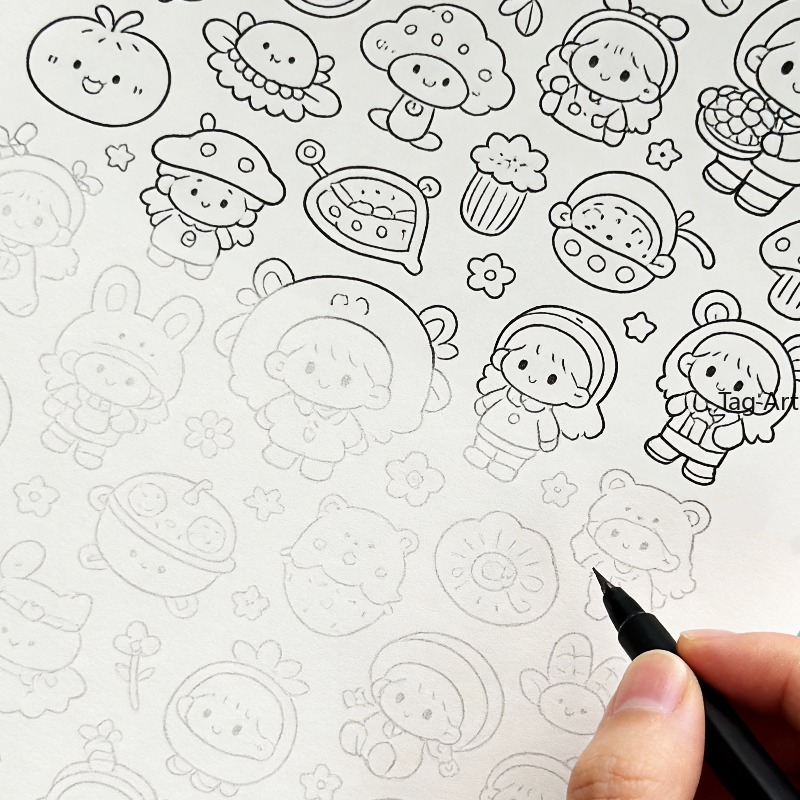 Food And Snacks Coloring Book Bold And Easy - หนังสือภาพบรรเทาความวิตกกังวล, สมุดภาพวาดลายเส้น, ไดโนเสาร์/สัตว์ประหลาด/อาหารและธีมอื่นๆ, สมุดระบายสีสร้างสรรค์