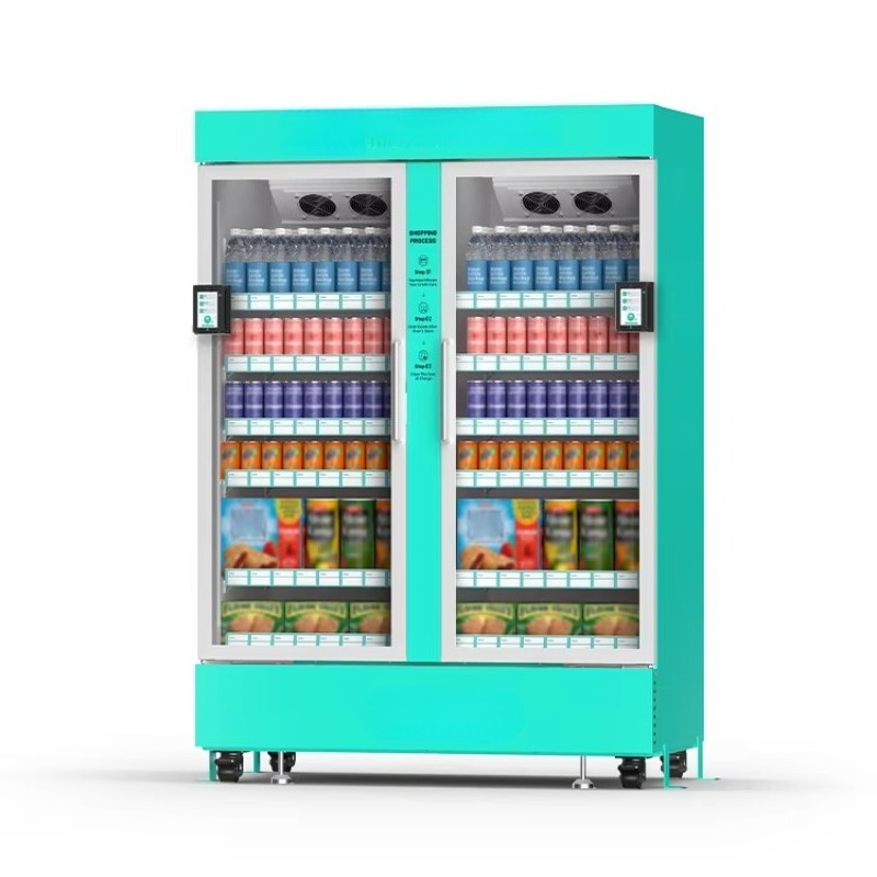 Food Snacks To Sell - ตู้จำหน่ายสินค้าอัจฉริยะ AI รุ่นใหม่ FOODLINE แบบกำหนดเองได้ สำหรับอาหารและเครื่องดื่ม