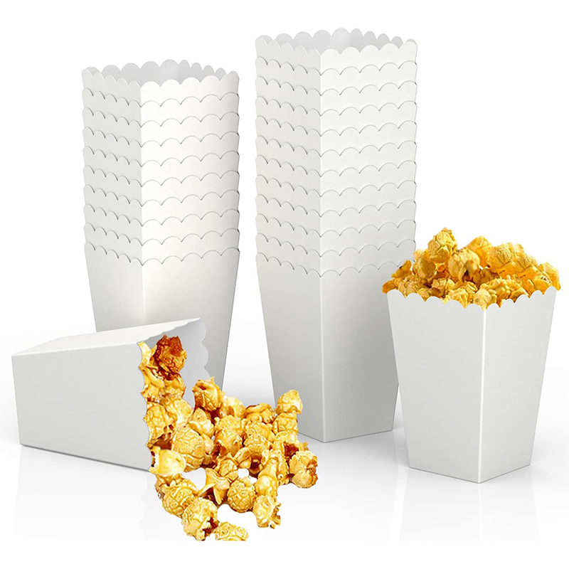 Food Day Snacks - 12 ชิ้นกระดาษ Candy กล่อง Popcorn กล่อง