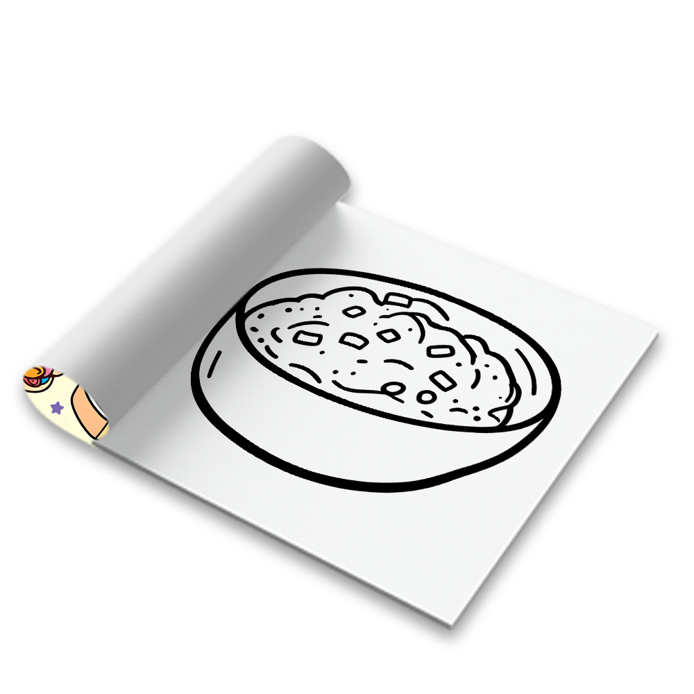 Food And Snacks Coloring Book Bold And Easy - อาหาร เครื่องดื่ม และขนมหวาน สมุดระบายสีลายสวย น่ารัก ขนมขบเคี้ยว