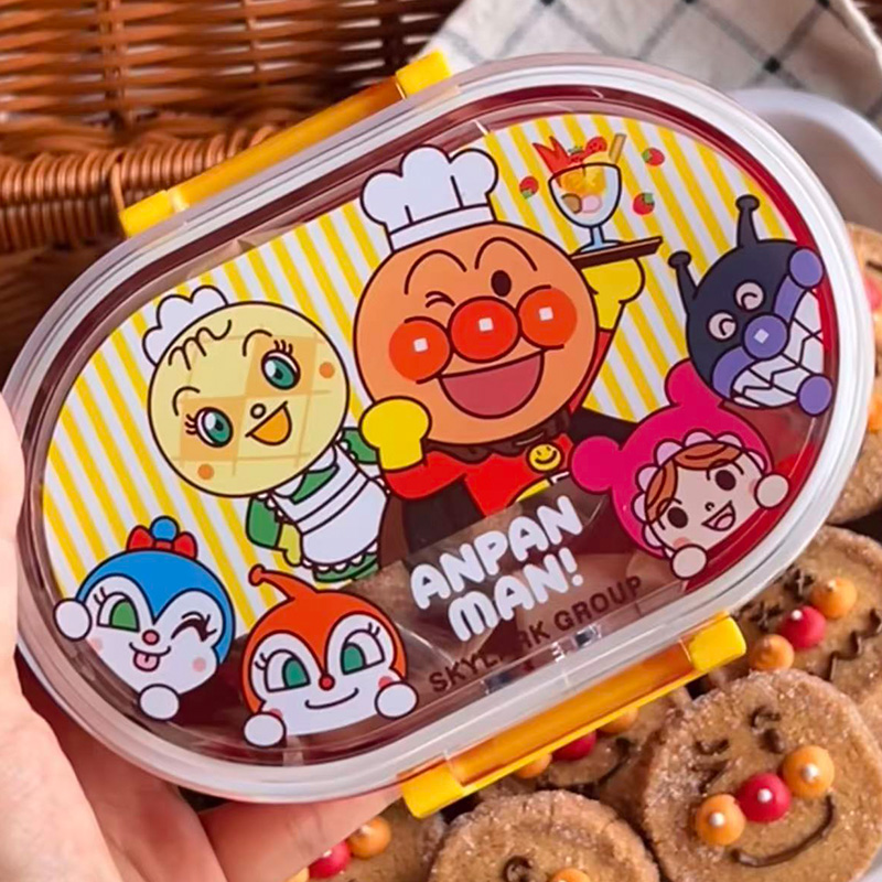 Food Snacks To Eat - กล่องข้าวอะนปังแมนลายการ์ตูน กล่องอาหารกลางวันสดใส น่ารัก พกพาสะดวก กล่องใส่ขนมผลไม้ กล่องเบนโตะ