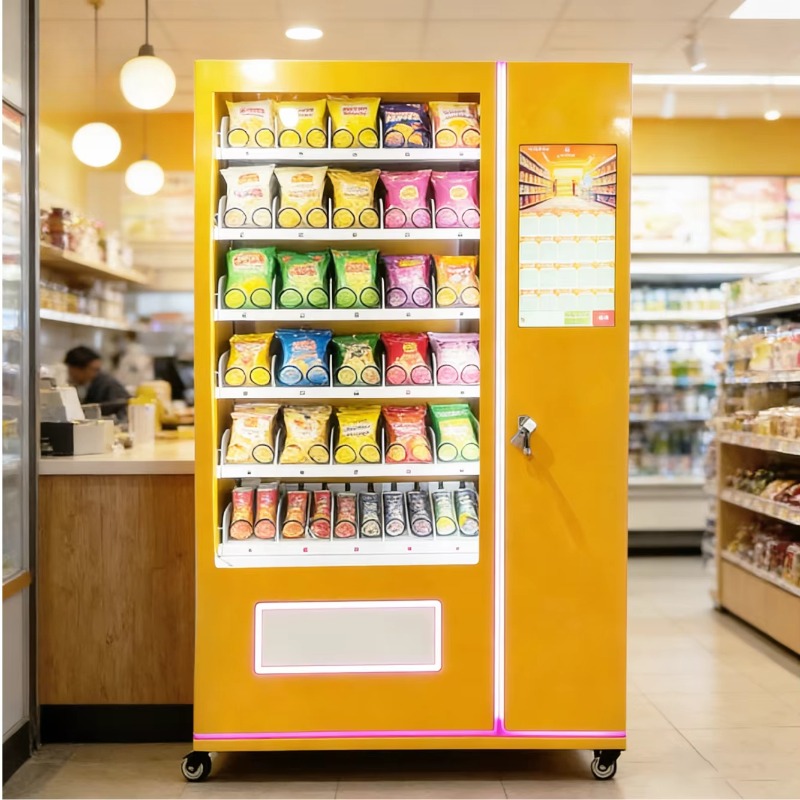 Food In Snacks - ตู้จำหน่ายขนมขบเคี้ยวอัตโนมัติ เครื่องจำหน่ายเครื่องดื่มเชิงพาณิชย์ เครื่องจ่ายเครื่องดื่มอัจฉริยะ อุปกรณ์บริการตนเองสำหรับอาหาร