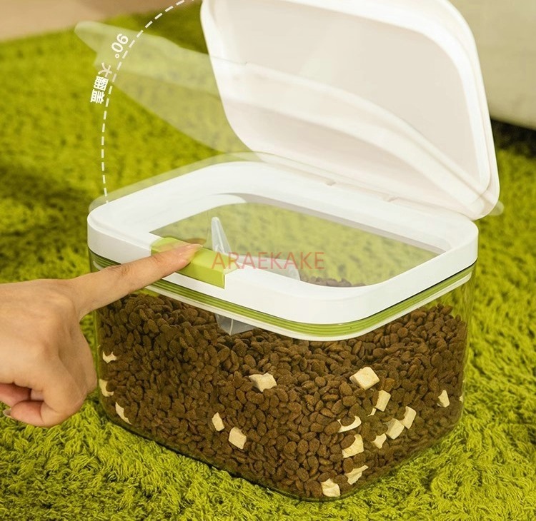 Dry Food Snacks - ถังเก็บอาหารแมว, ถังปิดผนึกอาหารสุนัข, ที่เก็บอุปกรณ์สำหรับแมว, กระป๋องปิดผนึกขนมสัตว์เลี้ยง, แบบพิเศษกันแห้งและกันความชื้น