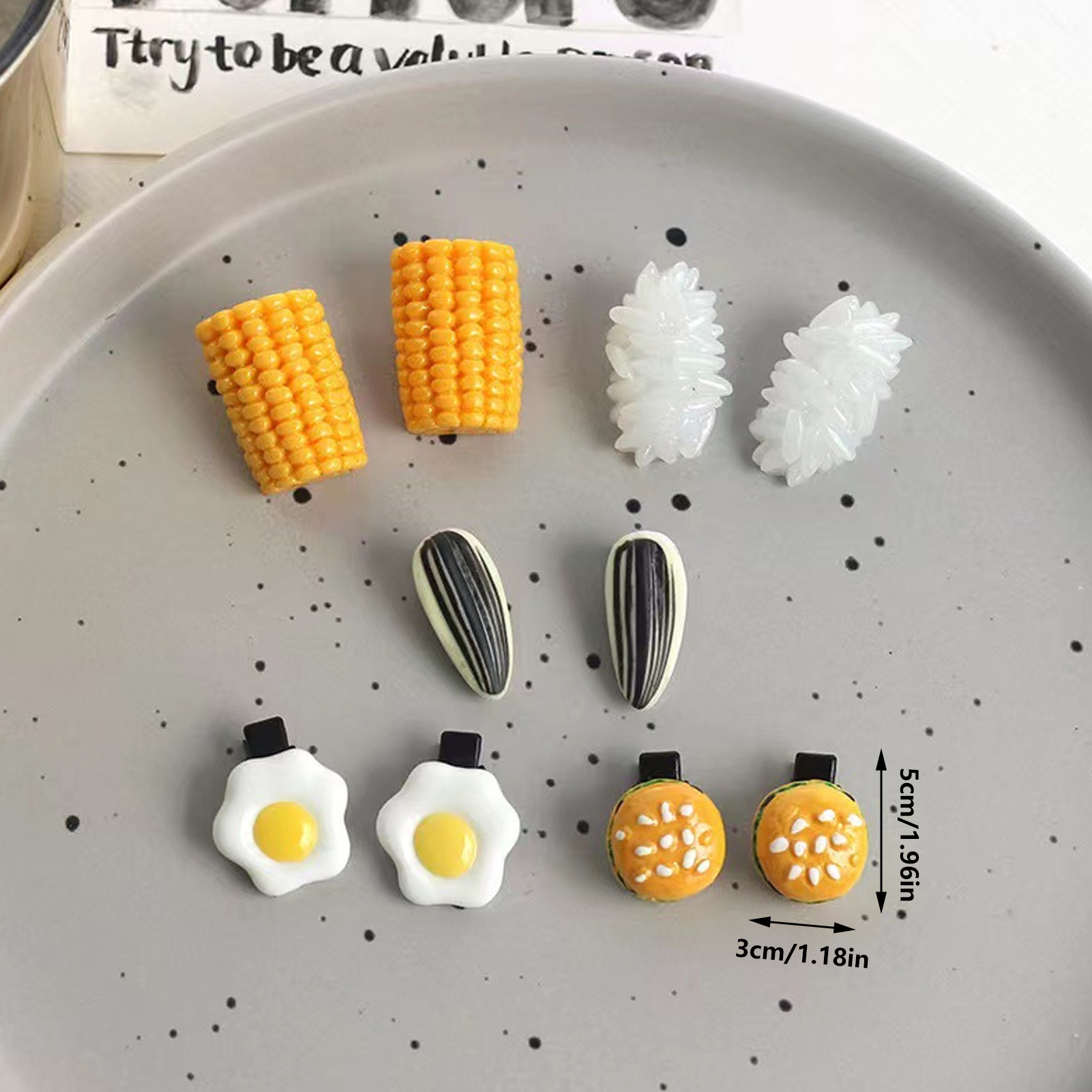 ชุดกิ๊บติดผมรูปอาหารจิ๋ว ดีไซน - Food Snacks Wholesale บทวิจารณ์และราคา