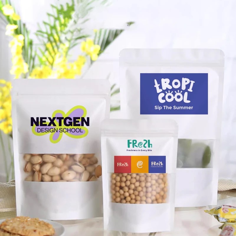 ถุงซิปล็อคแบบตั้งได้ 50 ชิ้น ผ - Food Day Snacks บทวิจารณ์และราคา