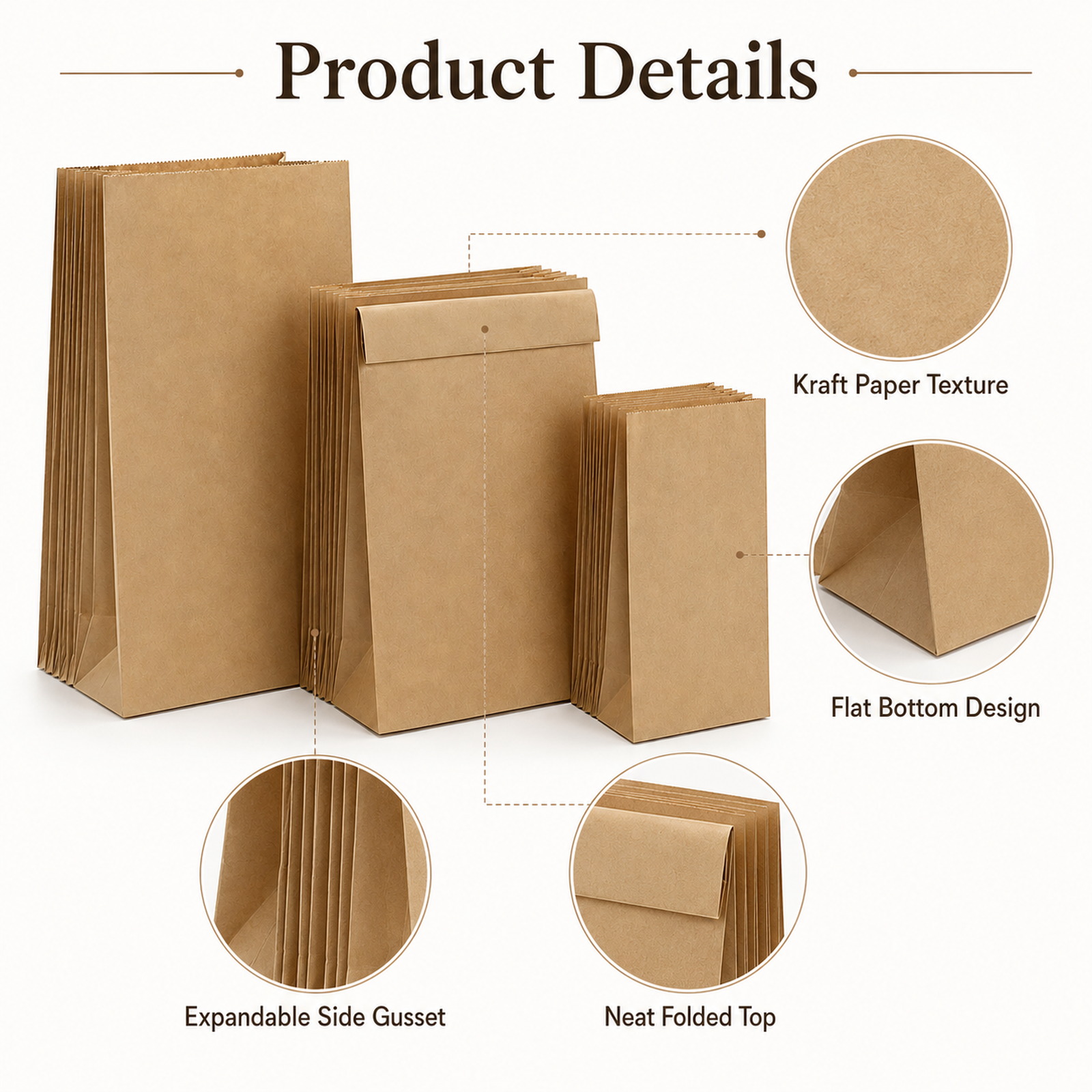 ถุงกระดาษคราฟท์สีน้ำตาลรักษ์โล - Food Day Snacks บทวิจารณ์และราคา