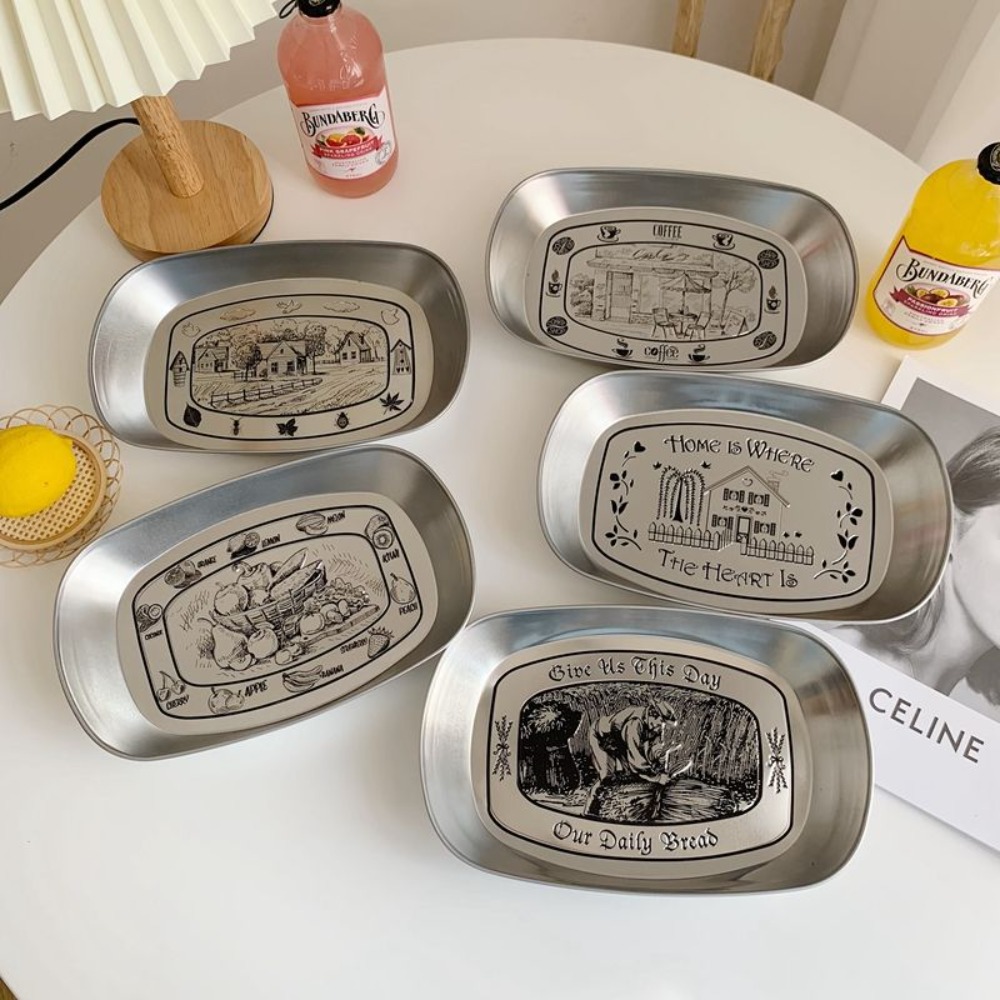 ถาดเหล็กสไตล์วินเทจอเมริกัน 2  - Food And Snacks For Picnic บทวิจารณ์และราคา