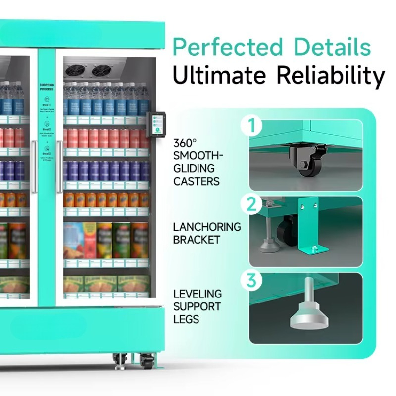 ตู้จำหน่ายสินค้าอัจฉริยะ AI รุ - Food Snacks To Sell บทวิจารณ์และราคา