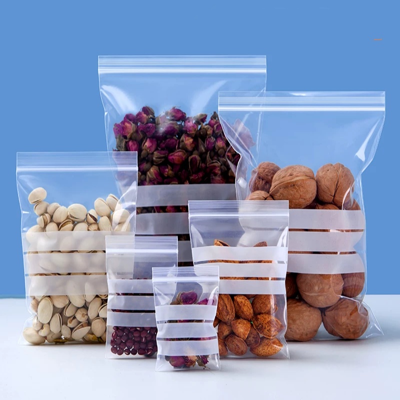 ถุงซิปล็อคใสพลาสติก PE 200 ชิ้ - Food Day Snacks บทวิจารณ์และราคา