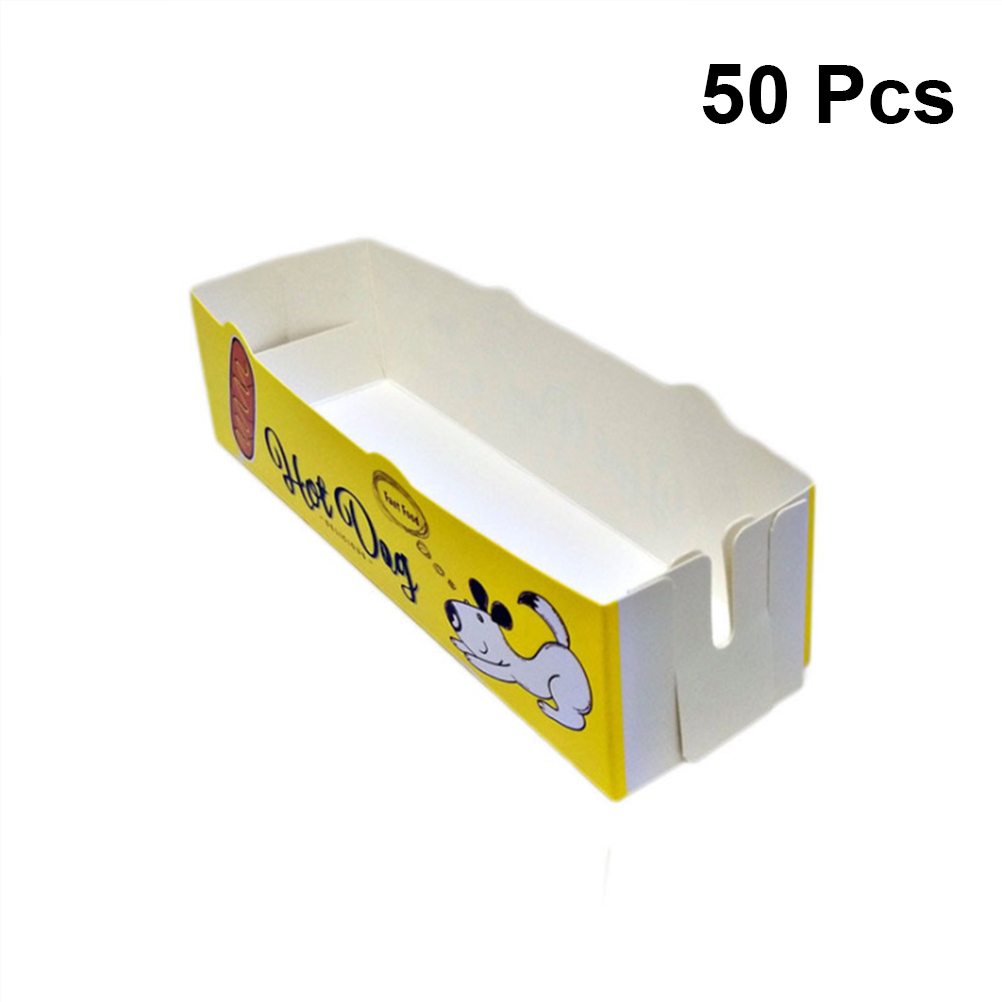 ฮอตดอกกระดาษถาดถาดเสิร์ฟกล่องเ - Food And Snacks For Picnic บทวิจารณ์และราคา