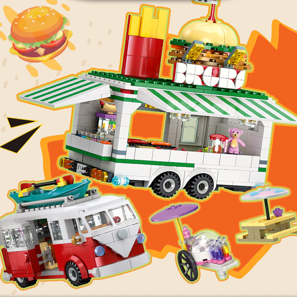 ตัวต่อสร้างสรรค์รูปอาคารร้านขา - Food Snacks To Eat บทวิจารณ์และราคา