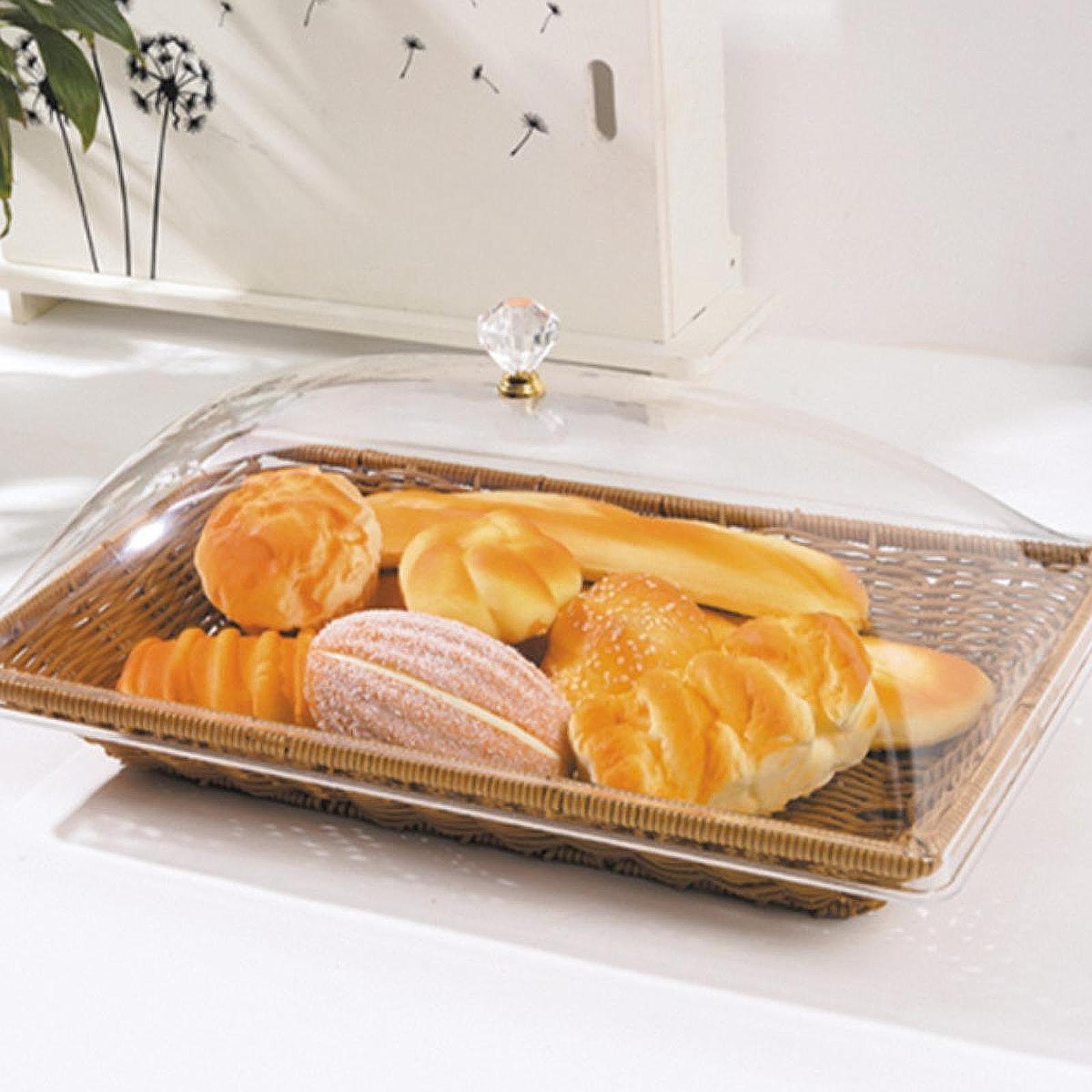ตะกร้าขนมปังหวายเทียมพร้อมฝาอะ - Food And Snacks For Picnic บทวิจารณ์และราคา