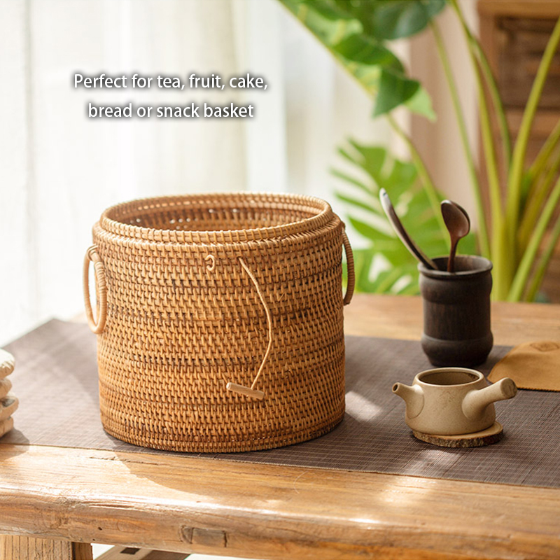 Handwoven ชาหวายเก็บกล่องสีเขี - Food Snacks That Are Green บทวิจารณ์และราคา