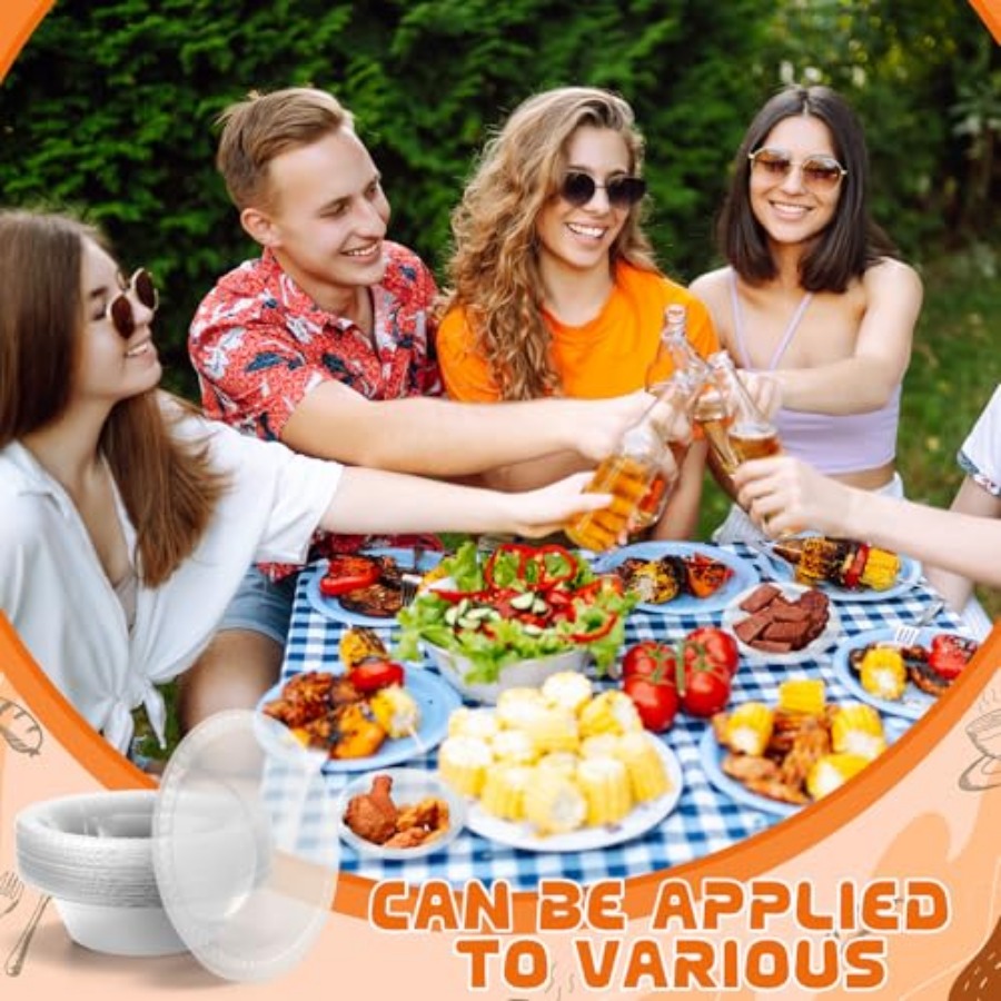 ชุด 30 ใบ ชามพลาสติกแบบใช้แล้ว - Food And Snacks For Picnic บทวิจารณ์และราคา