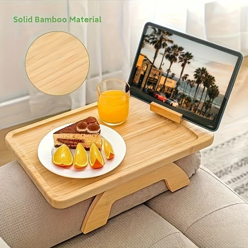 ถาดวางของพับได้ทำจากไม้สำหรับโ - Food Snacks To Eat บทวิจารณ์และราคา