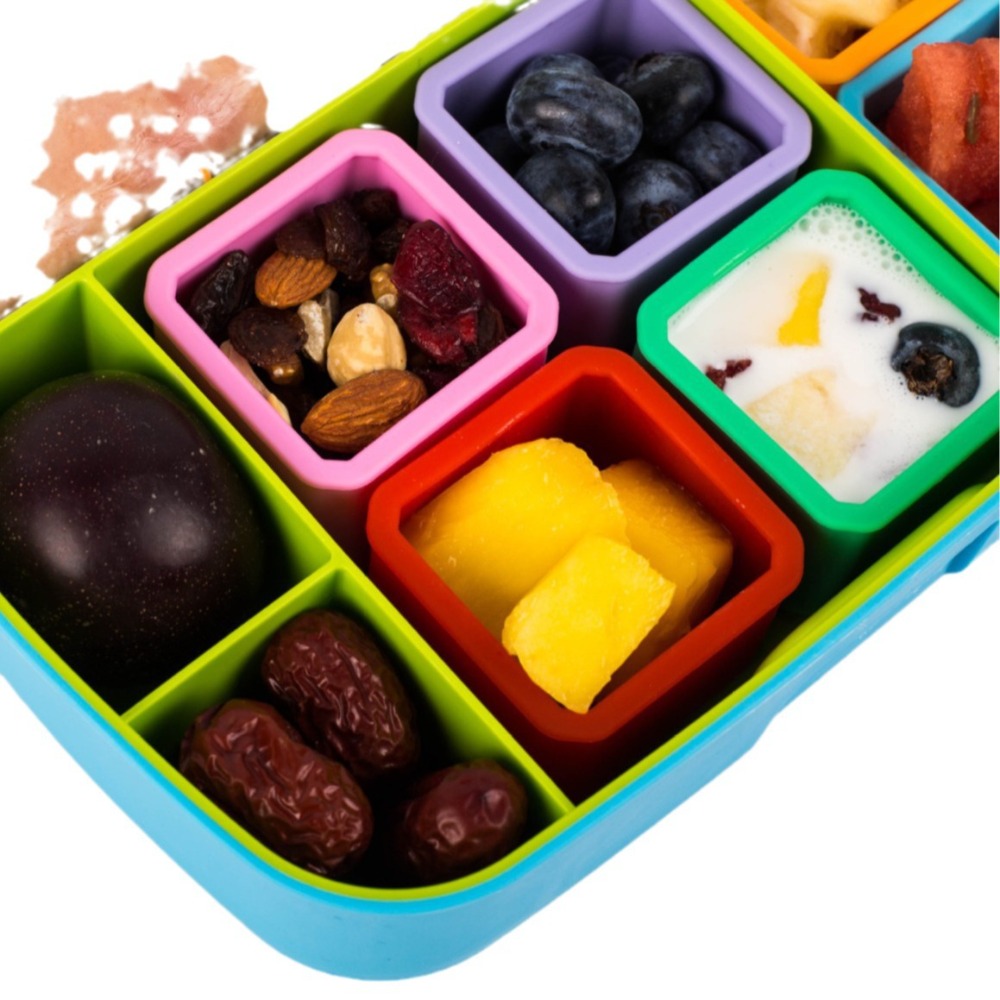 1/3pcs ซิลิโคนกล่องกระจายอาหาร - Food Snacks That Are Green บทวิจารณ์และราคา