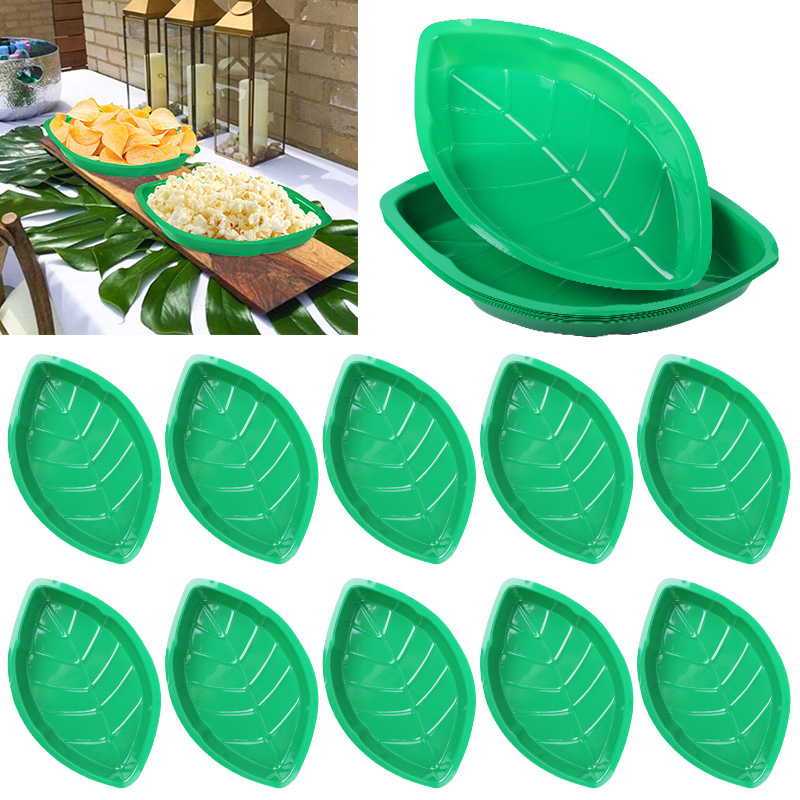 6 ชิ้นสีเขียวใบปาล์มแผ่นขนมขบเ - Food Snacks That Are Green บทวิจารณ์และราคา