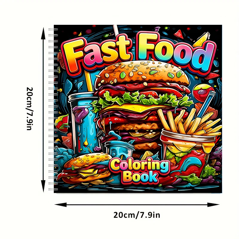 สมุดระบายสีอาหารจานด่วนสำหรับผ - Food And Snacks Coloring Book Bold And Easy บทวิจารณ์และราคา