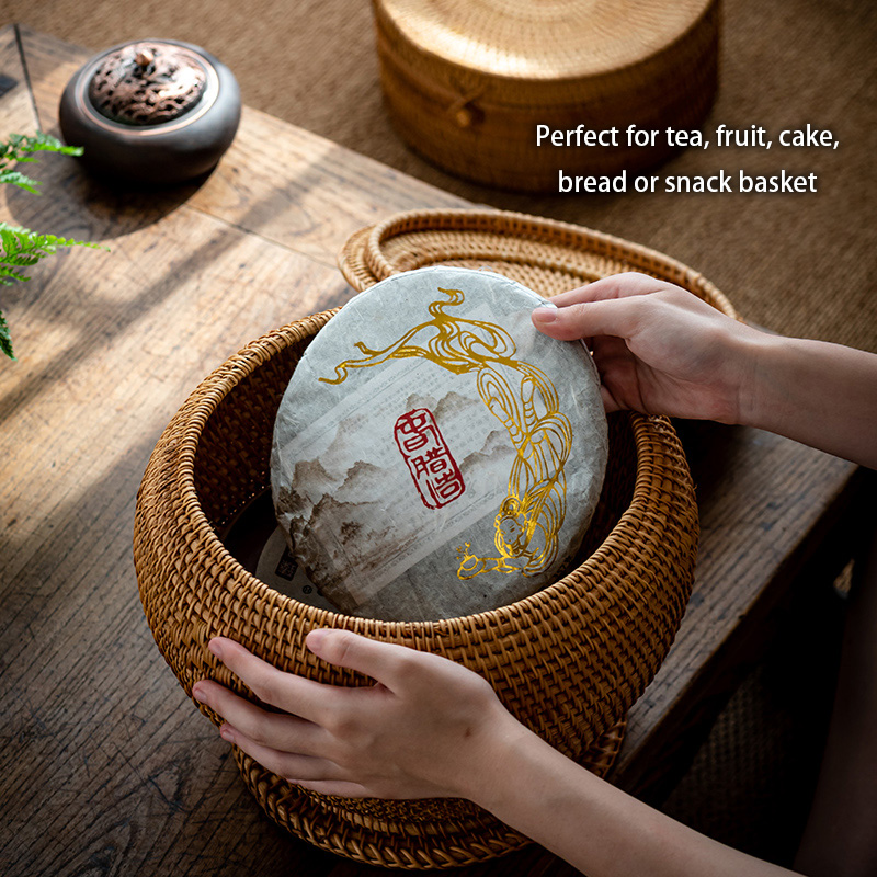Handwoven ชาหวายเก็บกล่อง Puer - Food Snacks That Are Green บทวิจารณ์และราคา