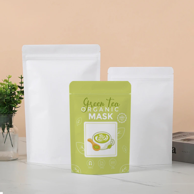 ถุงซิปล็อคกระดาษคราฟท์สีขาวแบบ - Food Day Snacks บทวิจารณ์และราคา
