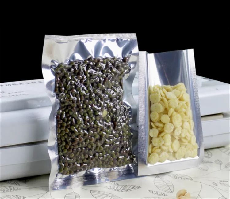 ถุงแบบแบนสีเงินเงา 100 แพ็ค -  - Food Day Snacks บทวิจารณ์และราคา