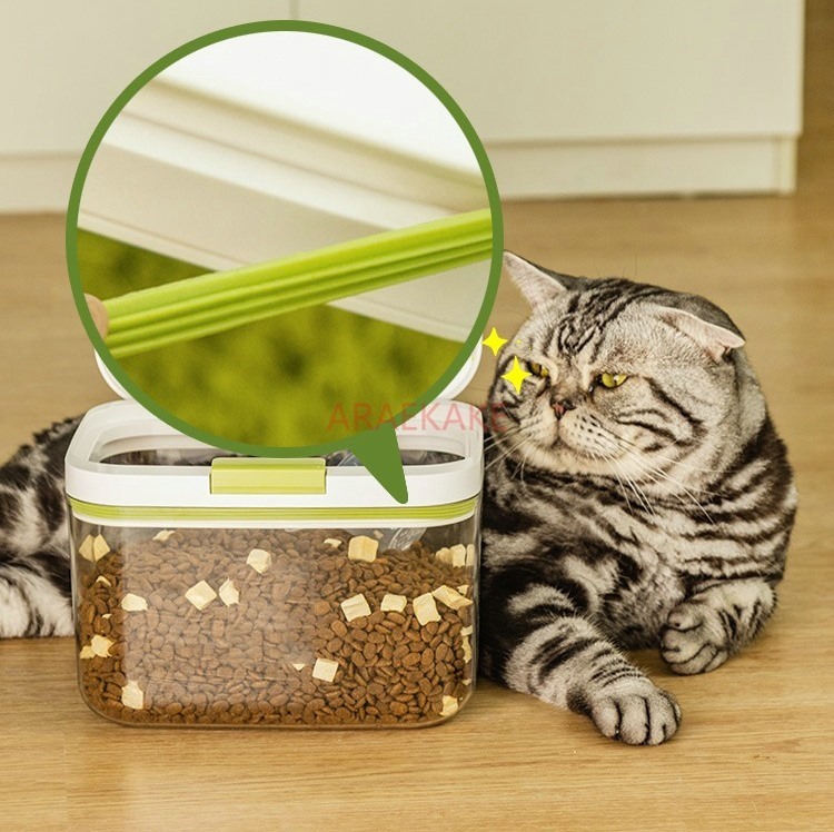 ถังเก็บอาหารแมว, ถังปิดผนึกอาห - Dry Food Snacks บทวิจารณ์และราคา